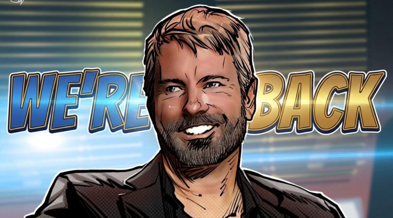 Saylor signals Strategy is ‘Back’ to Bitcoin buying Saylor signals Strategy is ‘Back’ to Bitcoin buying