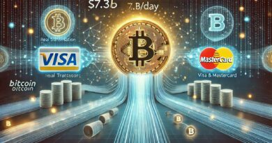 Bitcoin Settling $7.3B/Day In Volume: How Does Visa Compare?