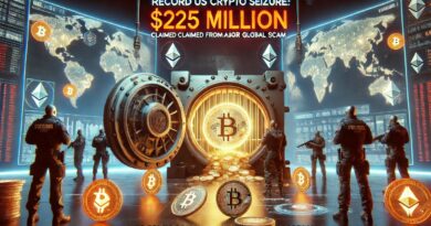 Record US Crypto Seizure: $225 Million Claimed From Major Global Scam