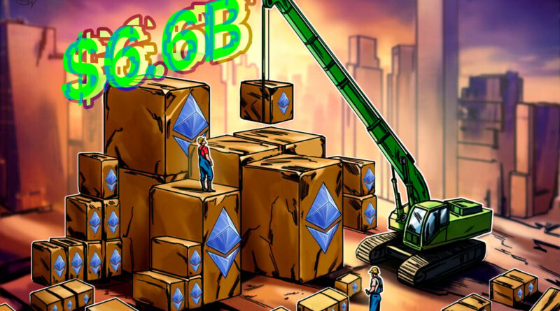 BitMine ETH holdings reach $6.6B as share price tumbles 14% in one week