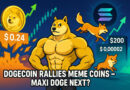 Dogecoin Rallies Meme Coins, $SOL Soars Past $200: Maxi Doge Next?