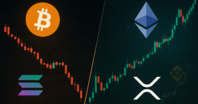 Bitcoin, Solana Down, While ETH, XRP Up