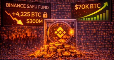Binance SAFU Fund Adds 4,225 Bitcoin ($300M) As Price Reclaims $70K Level