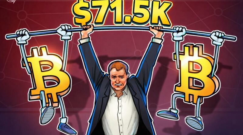 Bitcoin rallies to $71.5K after historic sell-off, but derivatives metrics remain soft