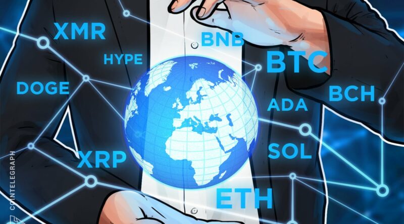 Price predictions 2/20: BTC, ETH, XRP, BNB, SOL, DOGE, BCH, ADA, HYPE, XMR