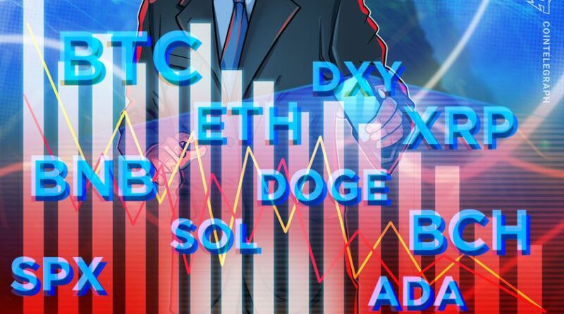 Price predictions 2/9: SPX, DXY, BTC, ETH, BNB, XRP, SOL, DOGE, ADA, BCH