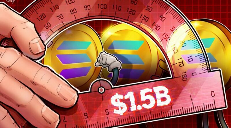 Solana treasuries sitting on over $1.5B in paper SOL losses