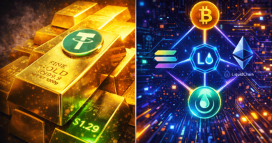 Tether Pours $150M in Gold.com as LiquidChain Presale Rises