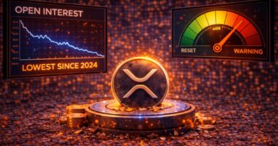 XRP Open Interest Falls to Lowest Level Since 2024: Market Reset Or Warning Signal?