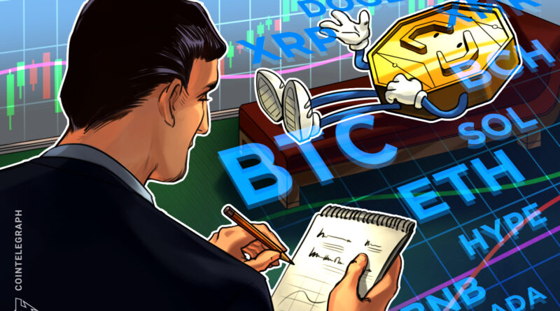 Price predictions 3/13: BTC, ETH, BNB, XRP, SOL, DOGE, HYPE, ADA, BCH, XMR