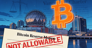 Vancouver Mayor’s Bitcoin Reserve Dream Hits Legal Wall