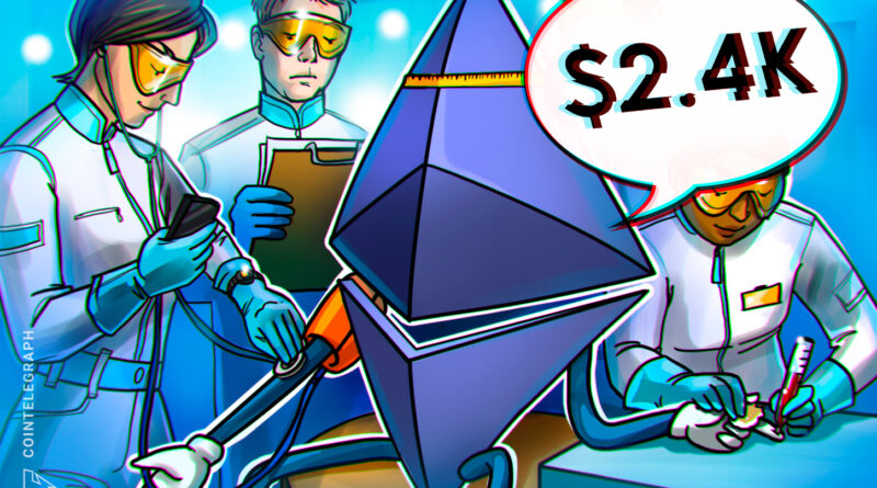 Three reasons why Ether price rallies fizzle near $2.4K