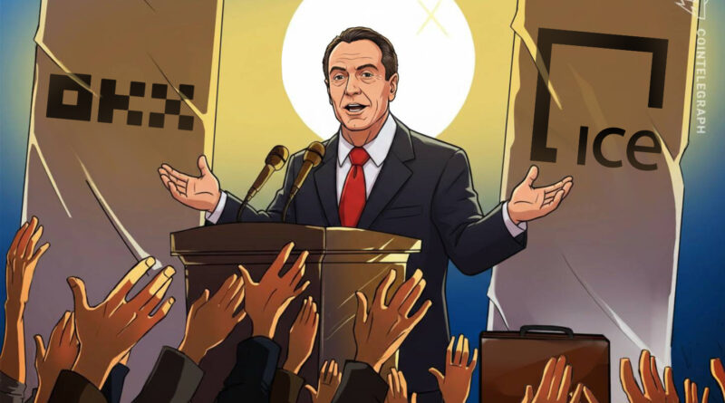 Andrew Cuomo to lead joint TradFi-crypto venture between OKX and Intercontinental Exchange